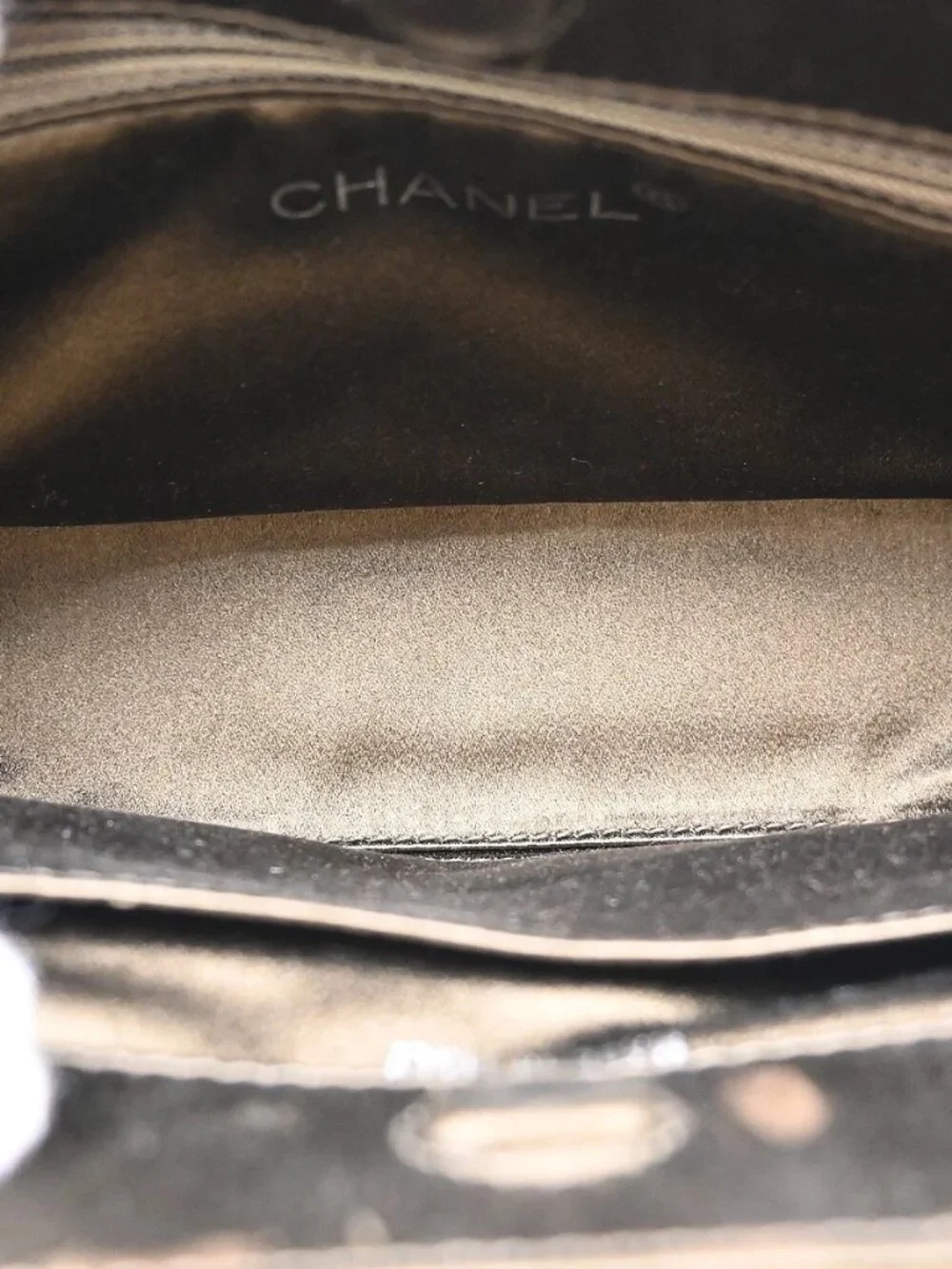 Best07 Chanel Brown Satin Handbag KQ01579
